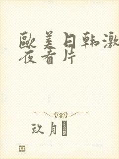 欧美日韩激情午夜看片