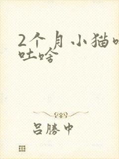 2个月小猫吃啥吐啥