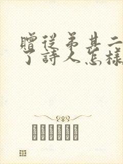 赠从弟其二表达了诗人怎样的情感