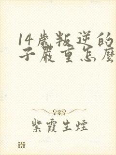 14岁叛逆的孩子严重怎么办