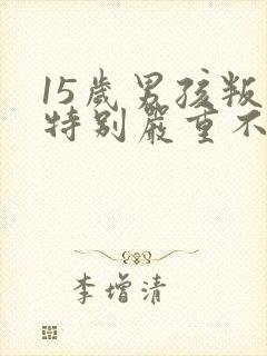 15岁男孩叛逆特别严重不回家怎么办