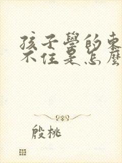 孩子学的东西记不住是怎么回事