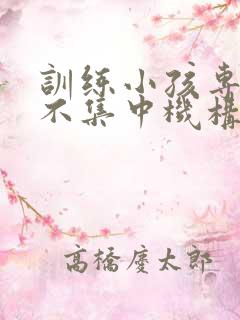 训练小孩专注力不集中机构在那