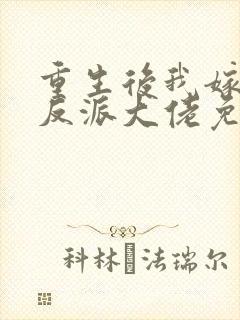 重生后我嫁给了反派大佬免费阅读