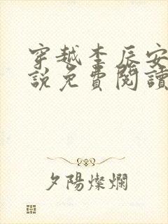 穿越李辰安的小说免费阅读全文