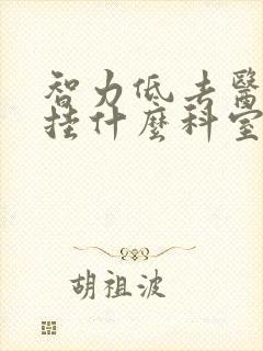 智力低去医院去挂什么科室