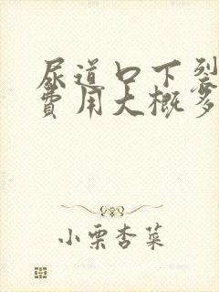 尿道口下裂手术费用大概多少