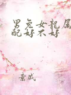 男兔女龙属相婚配好不好