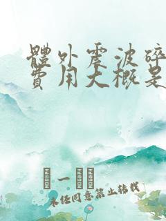 体外震波碎石的费用大概是多少