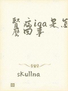 肾病iga是怎么回事