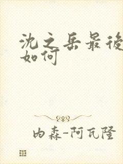 沈之岳最后结局如何