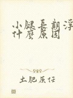 小腿长期浮肿是什么原因