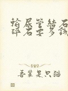 输尿管结石体外碎石要多钱