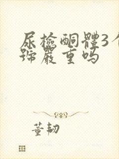 尿检酮体3个加号严重吗