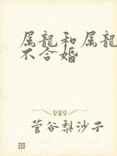 属龙和属龙的合不合婚