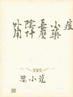 外阴长小痘痘痒用什么药