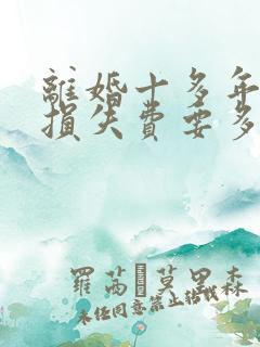 离婚十多年精神损失费要多少