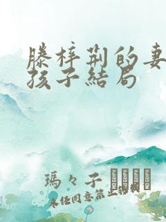 滕梓荆的妻子和孩子结局