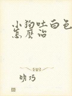 小狗吐白色粘液怎么治