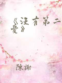 《没有第二次的爱》