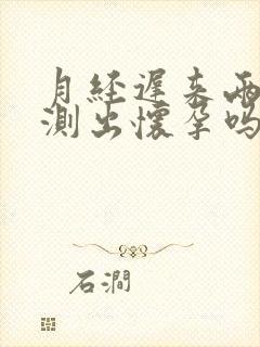 月经迟来两天能测出怀孕吗