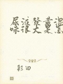 尿液发黄混浊骚味很大是怎么回事