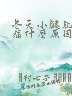 冬天小腿肌肉酸痛什么原因