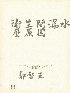 卫生间漏水是什么原因