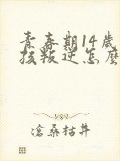 青春期14岁男孩叛逆怎么办