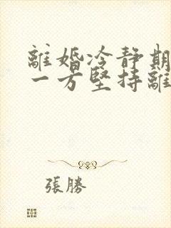 离婚冷静期如果一方坚持离婚一方不同意