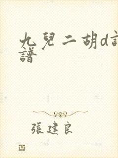 九儿二胡d调曲谱