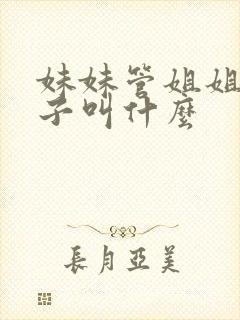 妹妹管姐姐的孩子叫什么