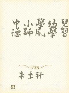 中小学幼儿园师德师风学习心得体会