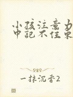 小孩注意力不集中记不住东西