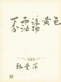 下面流黄色水样分泌物