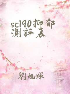 scl90抑郁测评表