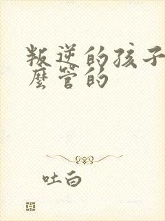 叛逆的孩子是怎么管的