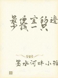 最便宜的边牧多少钱一只