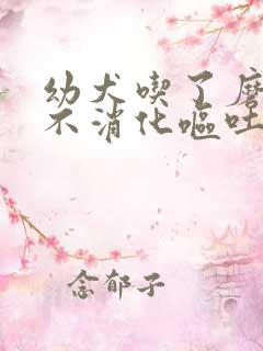 幼犬吃了磨牙棒不消化呕吐怎么办