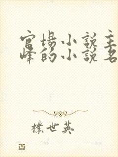 官场小说主角秦峰的小说名字