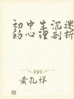 初中生沉迷小说的心理剖析