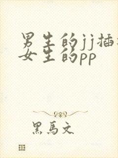 男生的jj插进女生的pp