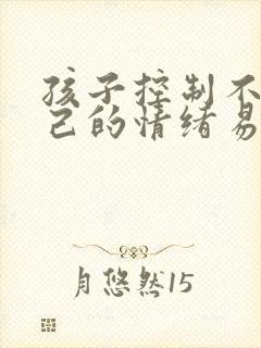 孩子控制不住自己的情绪易怒易烦躁