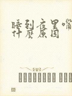 睡到夜里嘴巴苦什么原因