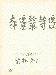 大便干结便秘吃什么药可以治得好