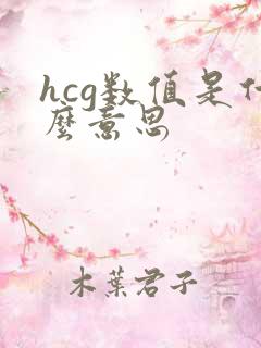 hcg数值是什么意思