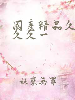 国产精品久久久久久一