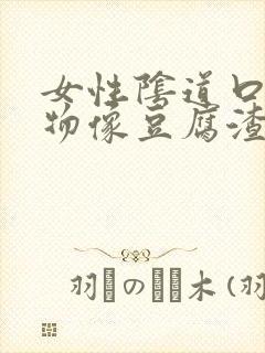 女性阴道口分泌物像豆腐渣