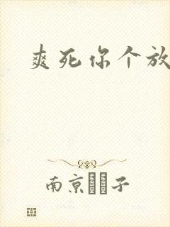 爽死你个放荡小