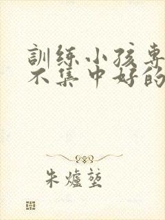 训练小孩专注力不集中好的机构